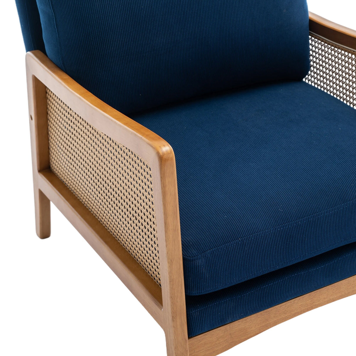Modern Accent Chair Wood Frame Armchair