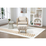 Modern Accent Chair with Storage Ottoman, Velvet Tufted Barrel Arm Chair, Single Sofa, Lounge Reading Chair, Accent Chair