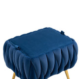 Modern Accent Chair with Storage Ottoman, Velvet Tufted Barrel Arm Chair, Single Sofa, Lounge Reading Chair, Accent Chair