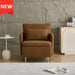 Modern Accent Chair,Sherpa Upholstered Cozy Comfy Armchair,Furry Reading Chair with Slim Armrest,Fuzzy Single Club Sofa Chairs