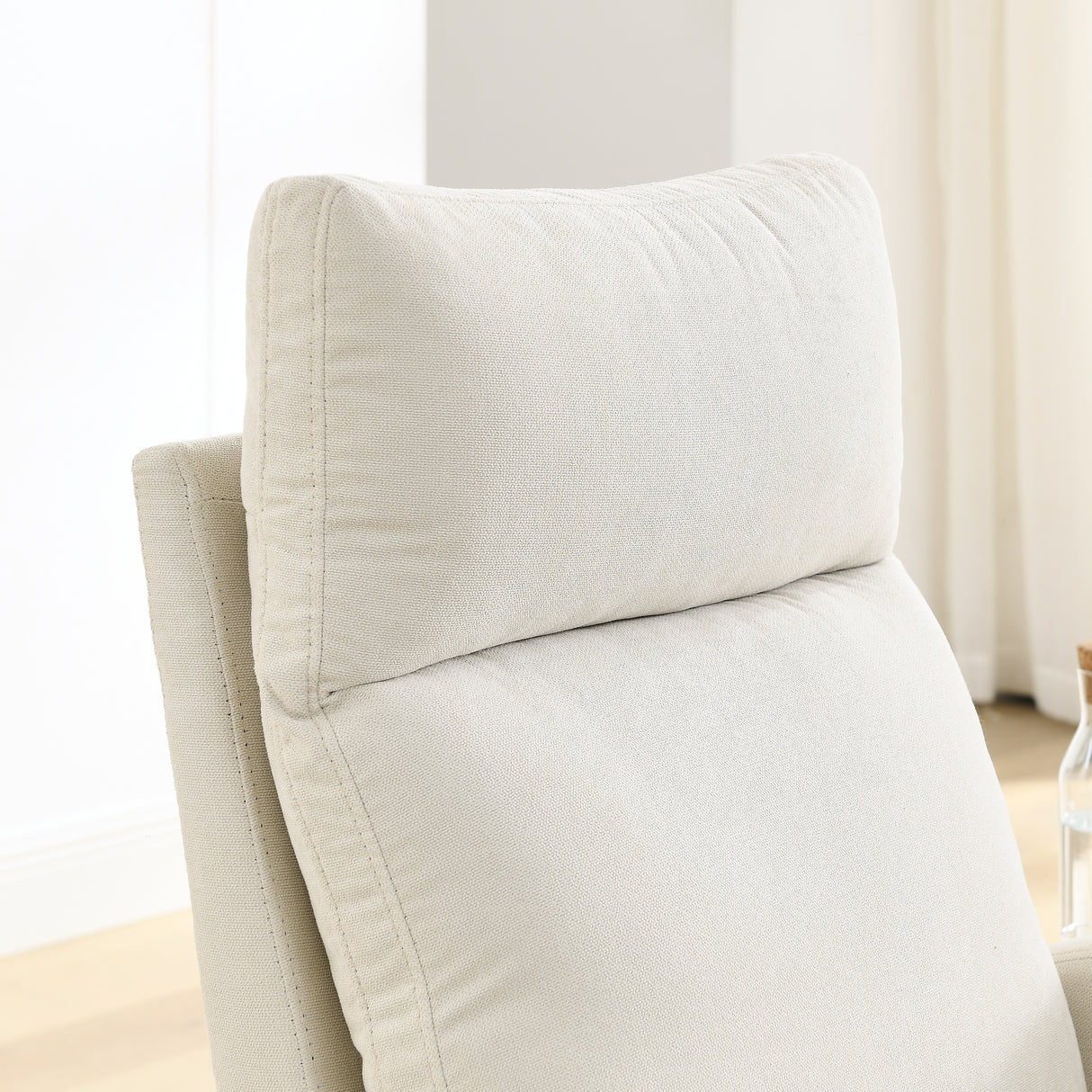 Modern Accent High Backrest Living Room Lounge Arm Rocking Chair