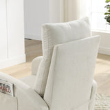 Modern Accent High Backrest Living Room Lounge Arm Rocking Chair