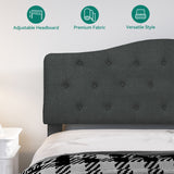 Modern Adjustable Tufted Upholstered Headboard