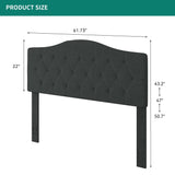 Modern Adjustable Tufted Upholstered Headboard