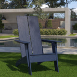 Modern All-Weather Poly Resin Wood Adirondack Chair