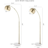 WINGBO Modern Arc Floor Lamp with Rotatable Metal Shade - N/A