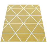 Modern Area Rug for Living Room Geometric Pattern in pastel colors