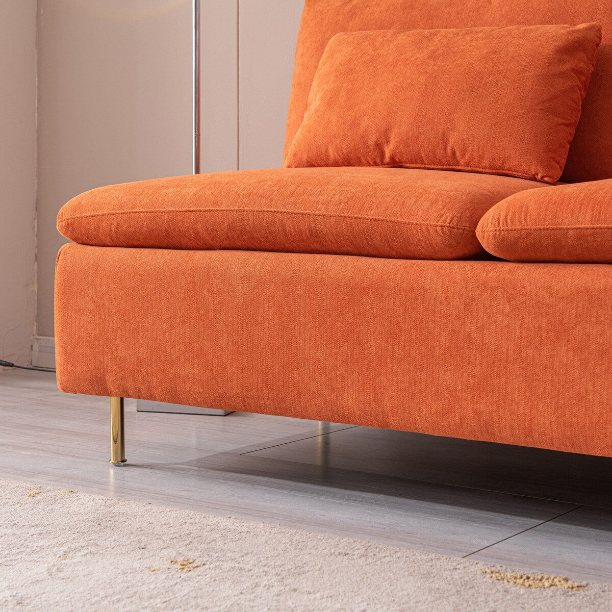 Modern Armless Loveseat - N/A