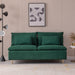 Modern Armless Loveseat - N/A