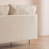 Modern Armless Loveseat - N/A
