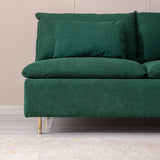 Modern Armless Loveseat - N/A