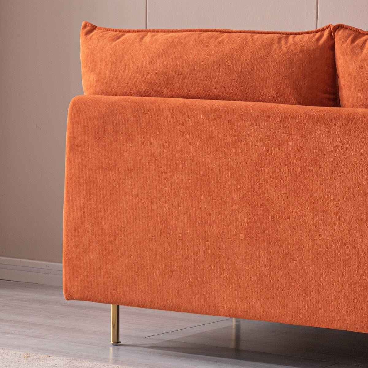 Modern Armless Loveseat - N/A