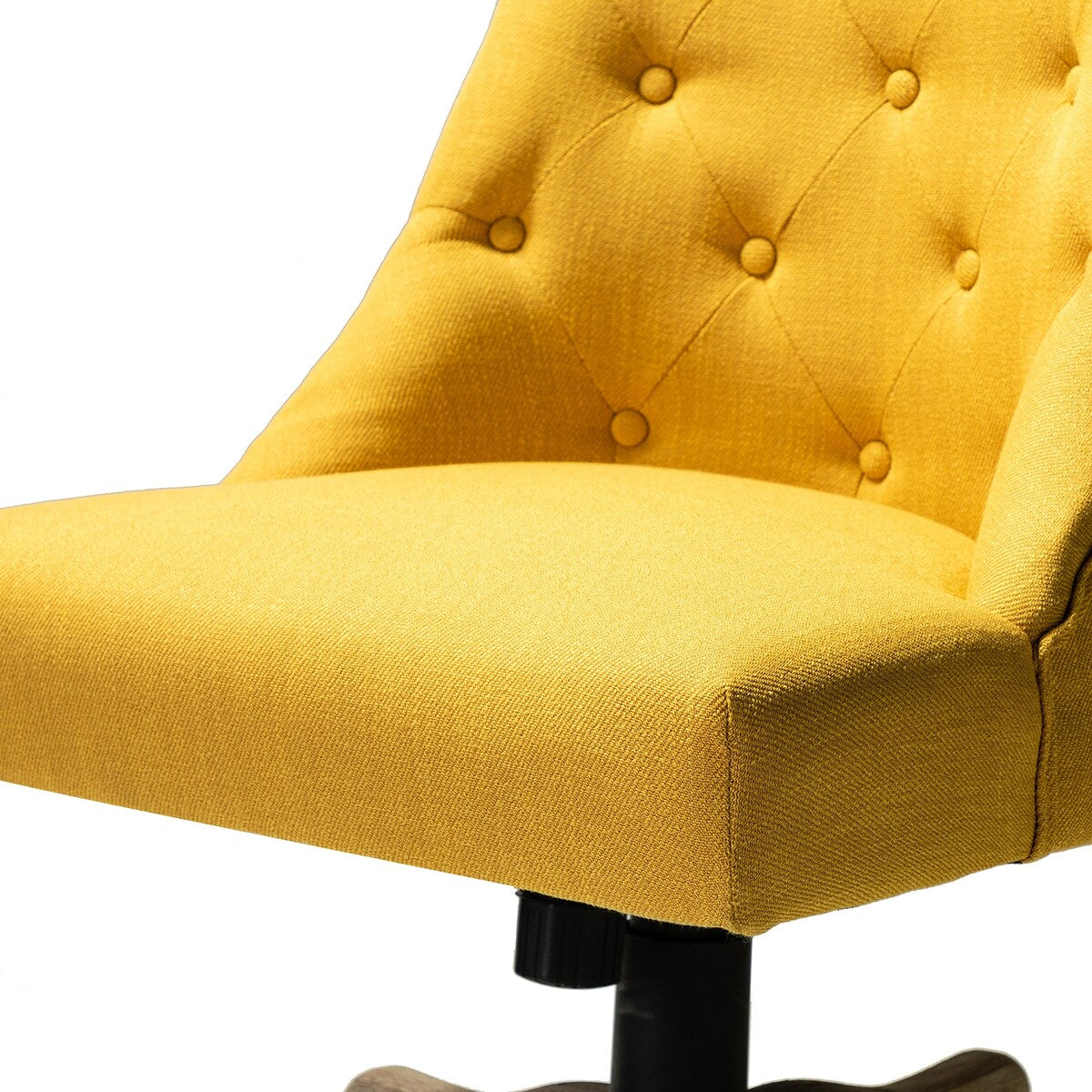 Modern Armless Office Chair with Tufted Back for Home Office