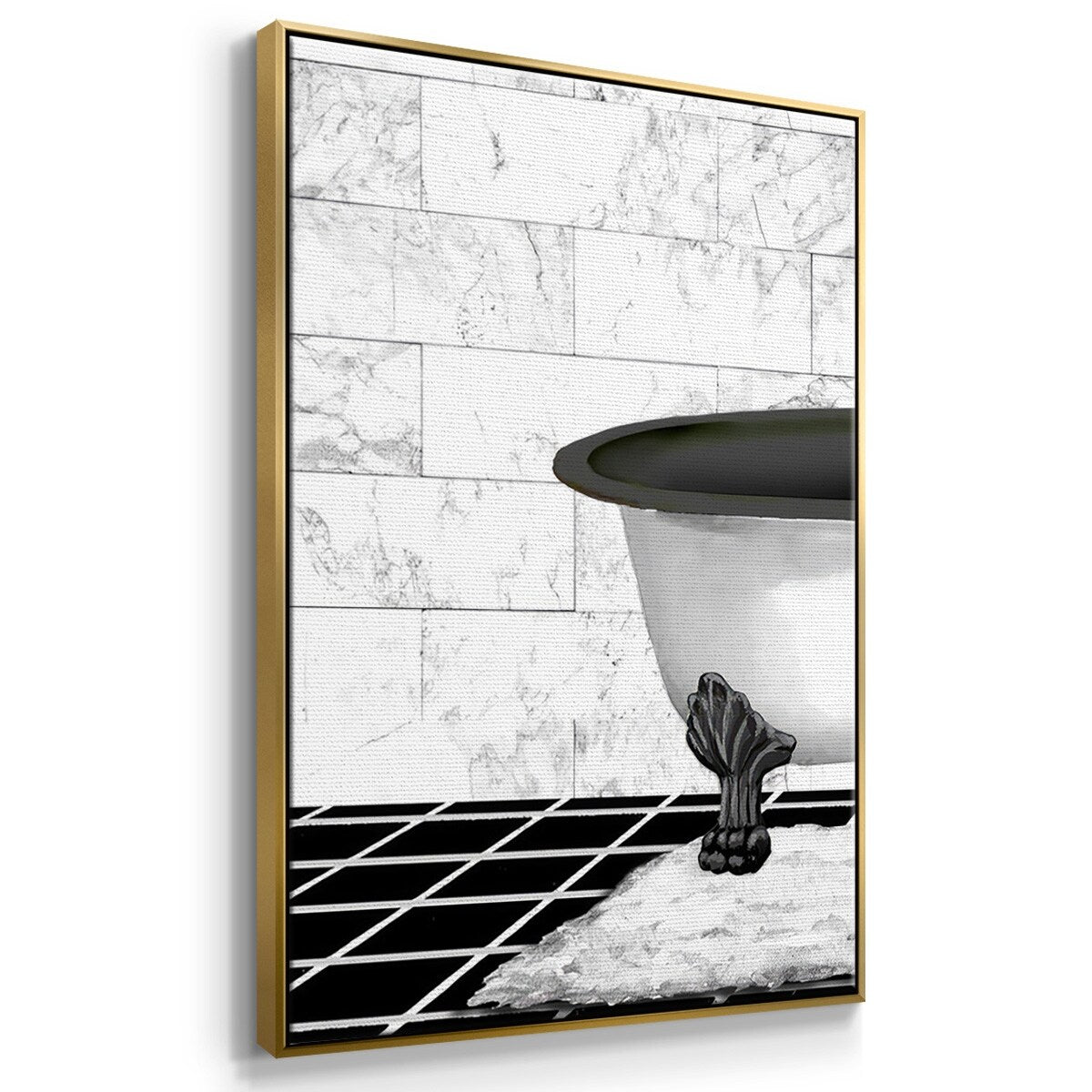 Modern Bath II - Multi Piece Framed Canvas