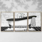 Modern Bath II - Multi Piece Framed Canvas