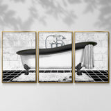Modern Bath II - Multi Piece Framed Canvas