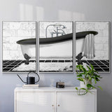 Modern Bath II - Multi Piece Framed Canvas