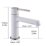 Modern Bathroom Sink Faucet Single Handle and 1 Hole