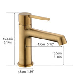 Modern Bathroom Sink Faucet Single Handle and 1 Hole