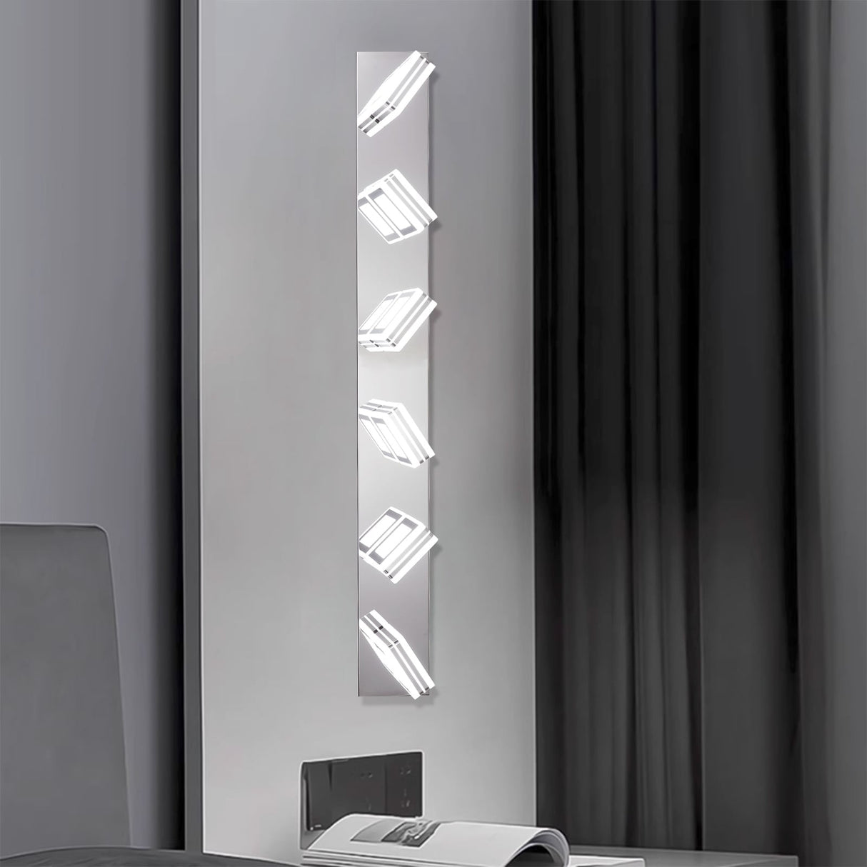 Modern Bathroom Vanity Lighting 5-Light LED Vanity Lights Wall Lights