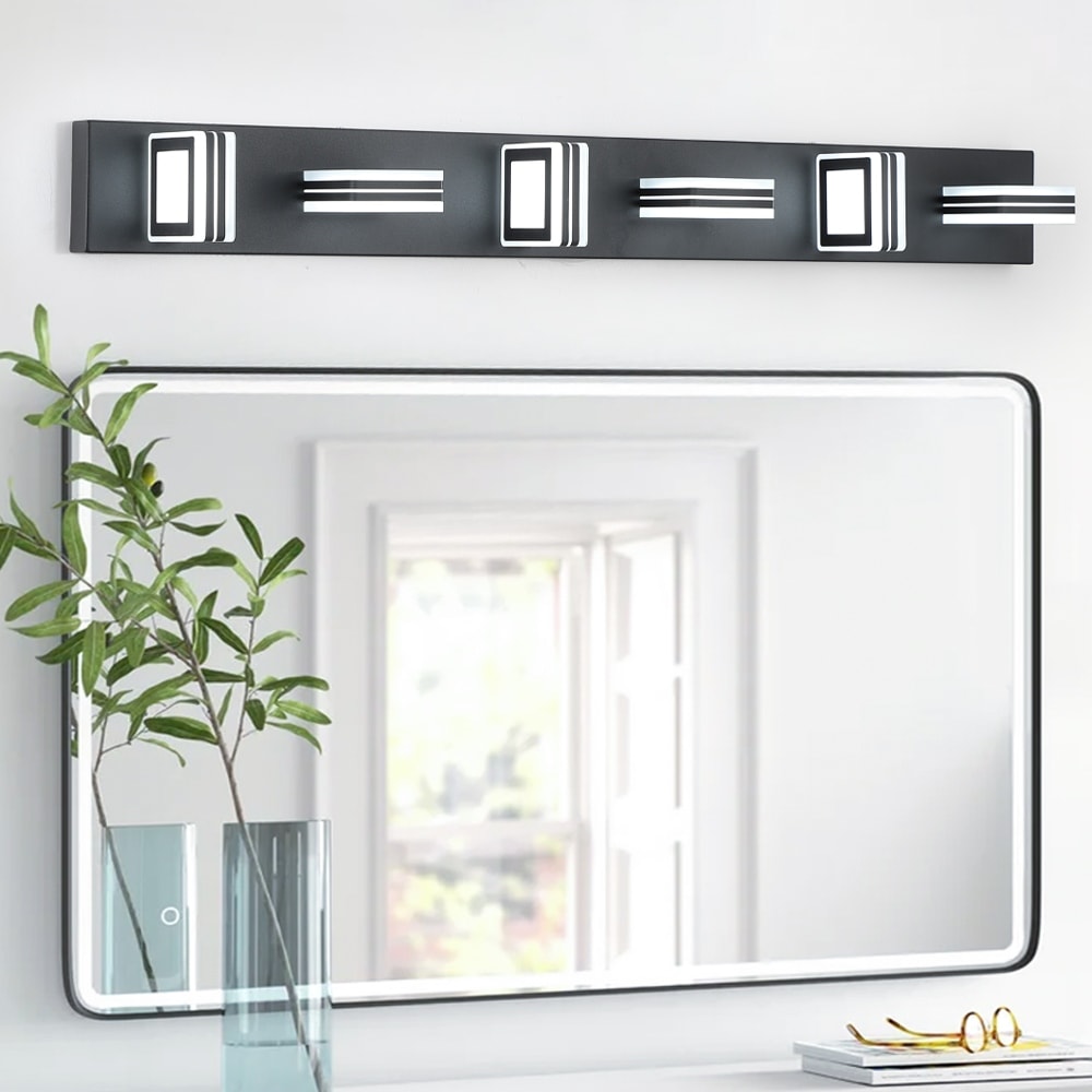 Modern Bathroom Vanity Lighting 5-Light LED Vanity Lights Wall Lights