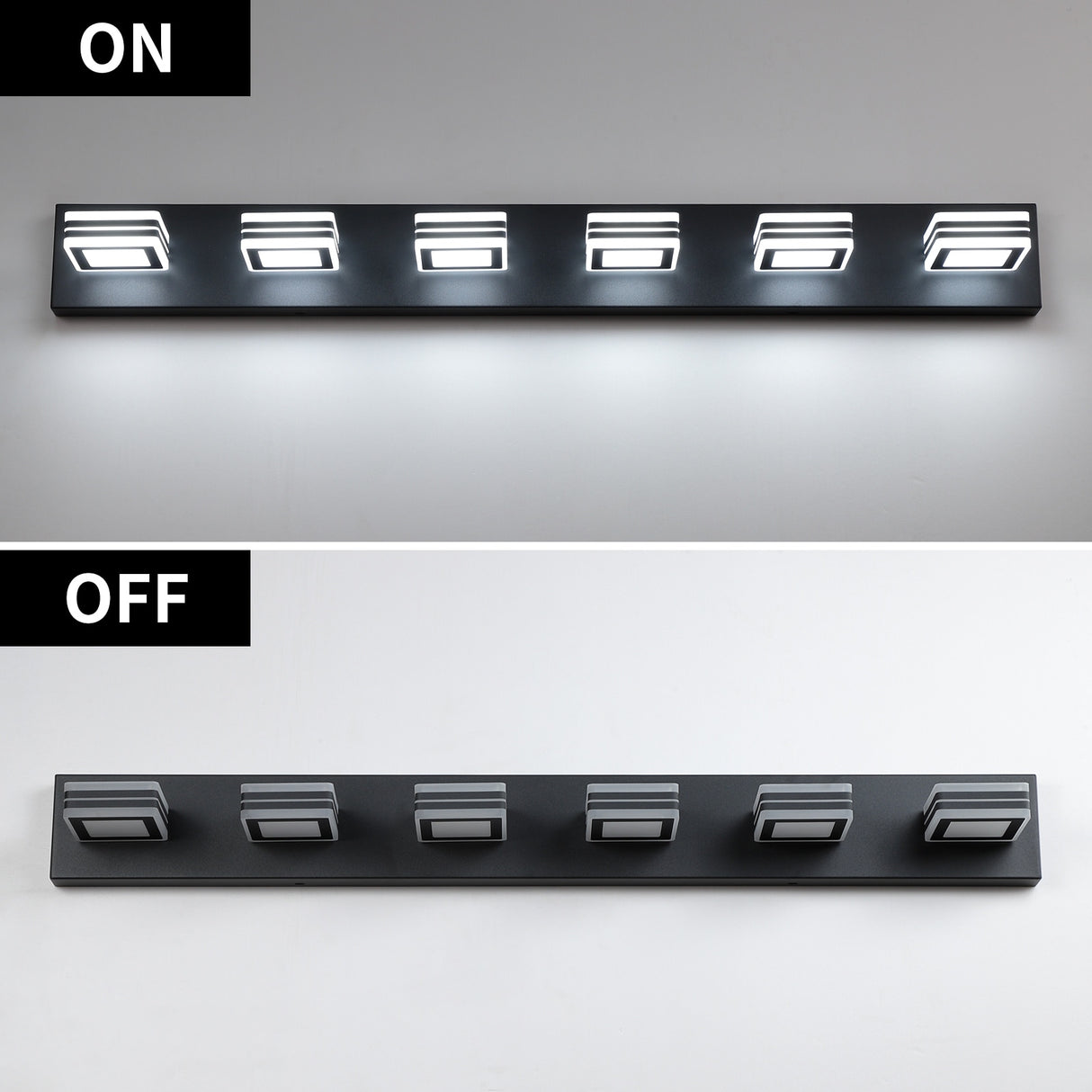 Modern Bathroom Vanity Lighting 5-Light LED Vanity Lights Wall Lights