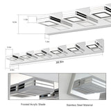 Modern Bathroom Vanity Lighting 5-Light LED Vanity Lights Wall Lights
