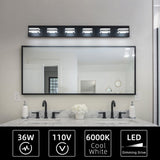 Modern Bathroom Vanity Lighting 5-Light LED Vanity Lights Wall Lights