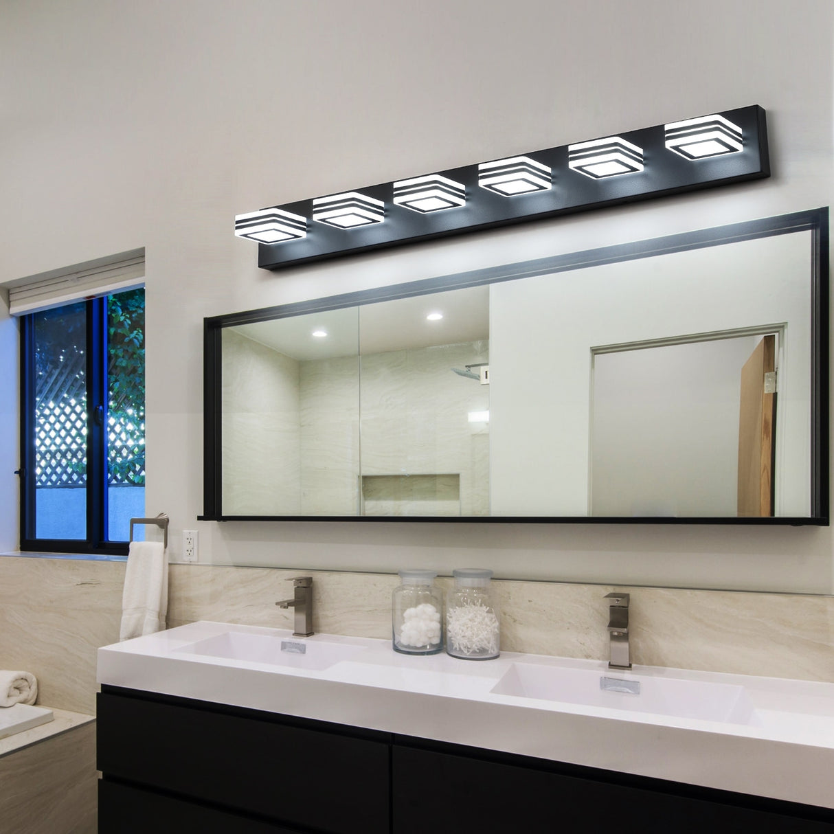Modern Bathroom Vanity Lighting 5-Light LED Vanity Lights Wall Lights