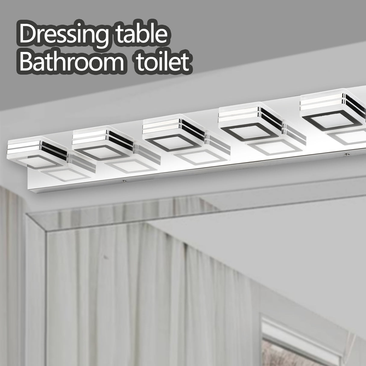 Modern Bathroom Vanity Lighting 5-Light LED Vanity Lights Wall Lights