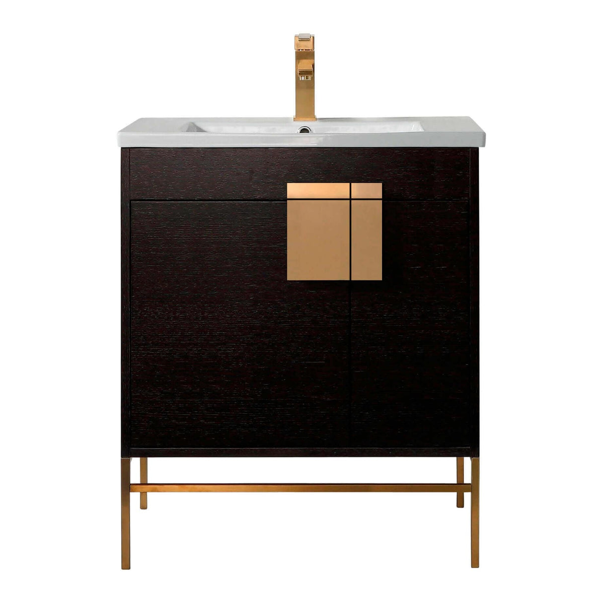 Modern Bathroom Vanity Set, Vireous China Sink Top 30"
