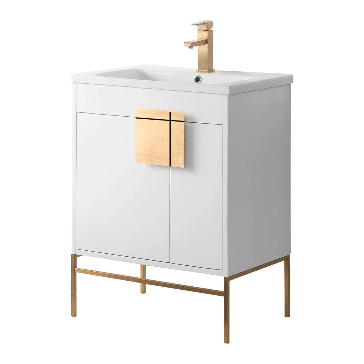 Modern Bathroom Vanity Set, Vireous China Sink Top 30"