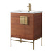 Modern Bathroom Vanity Set, Vireous China Sink Top 30"