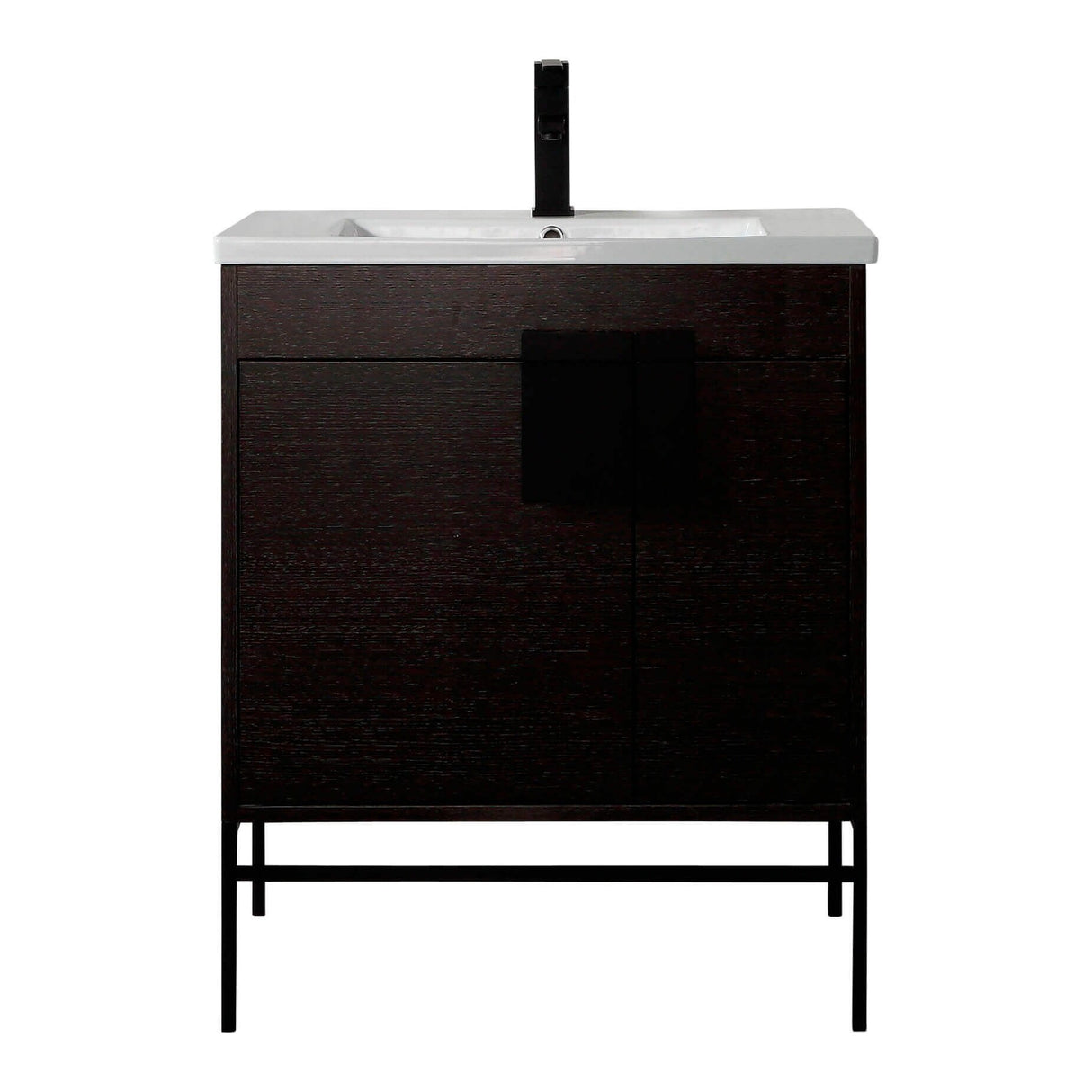 Modern Bathroom Vanity Set, Vireous China Sink Top 30"