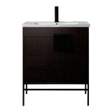 Modern Bathroom Vanity Set, Vireous China Sink Top 30"