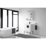 Modern Bathroom Vanity Set, Vireous China Sink Top 30"