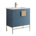Modern Bathroom Vanity Set, Vireous China Sink Top 30"