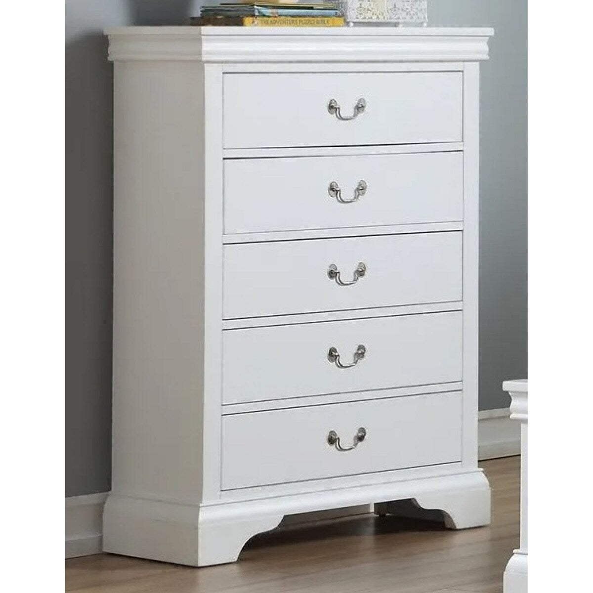 Modern Bedroom Chest Of Drawers White Color Drawers Tall Chest Plywood