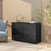 Modern Black 6-Drawer Dresser