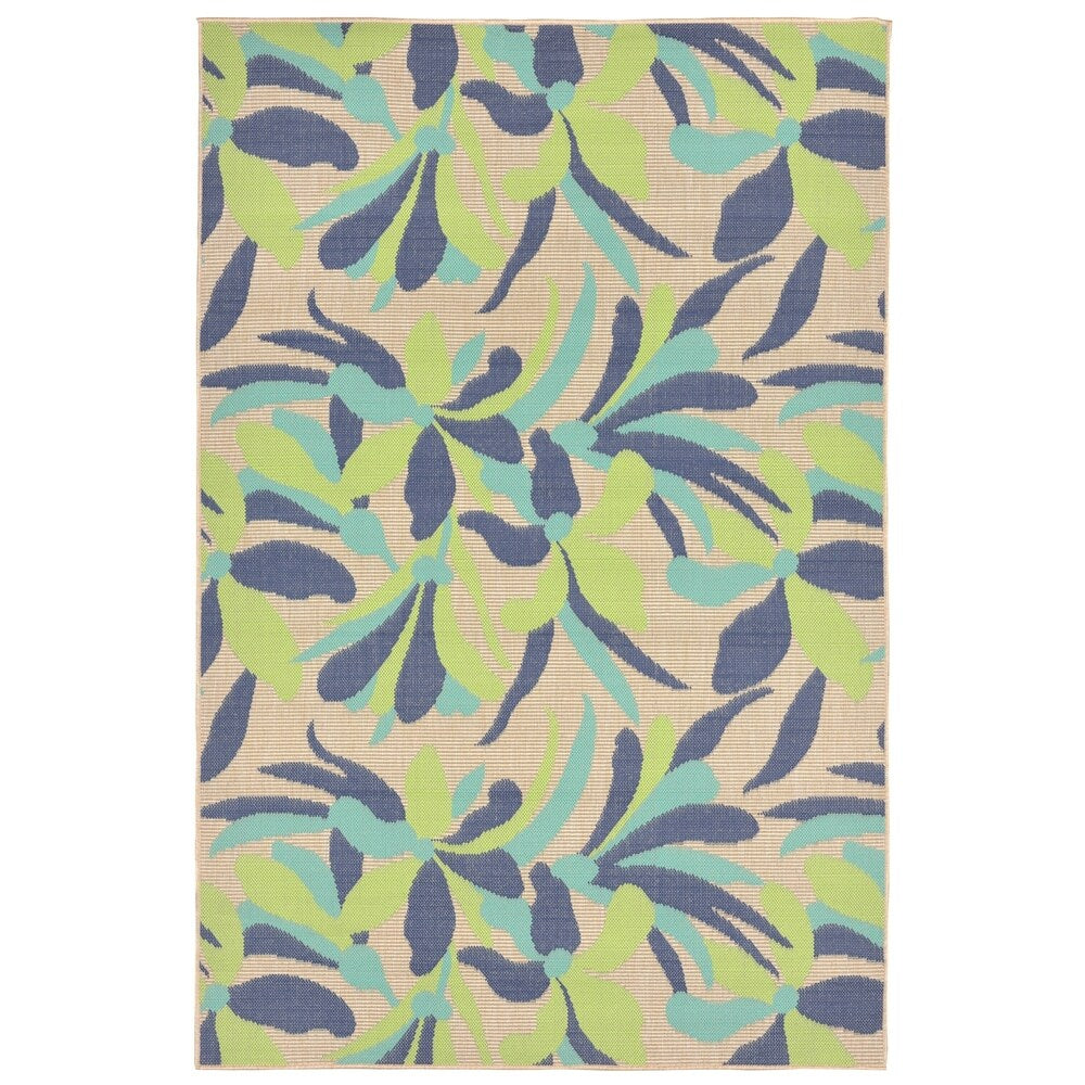 Liora Manne Modern Blossom Outdoor Rug (7'10) - 7'10