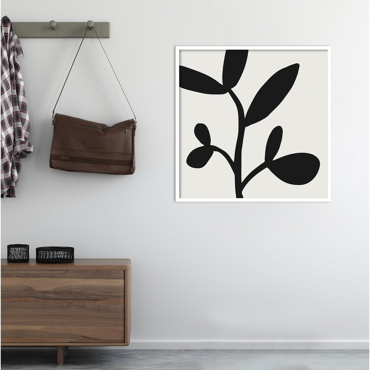 Modern Botanical Neutral Abstract 2 by The Creative Bunch Studio Framed Wall Art Print