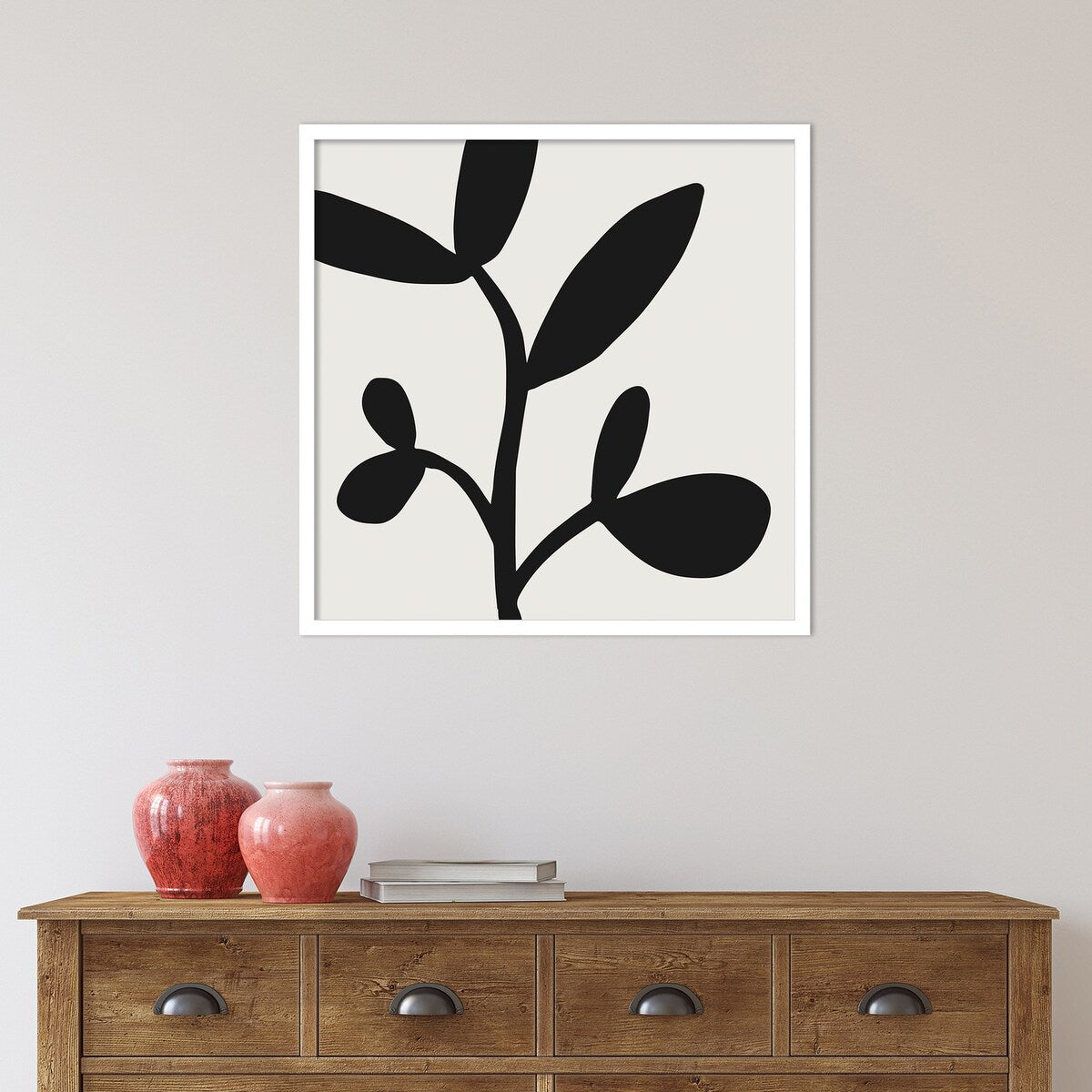Modern Botanical Neutral Abstract 2 by The Creative Bunch Studio Framed Wall Art Print