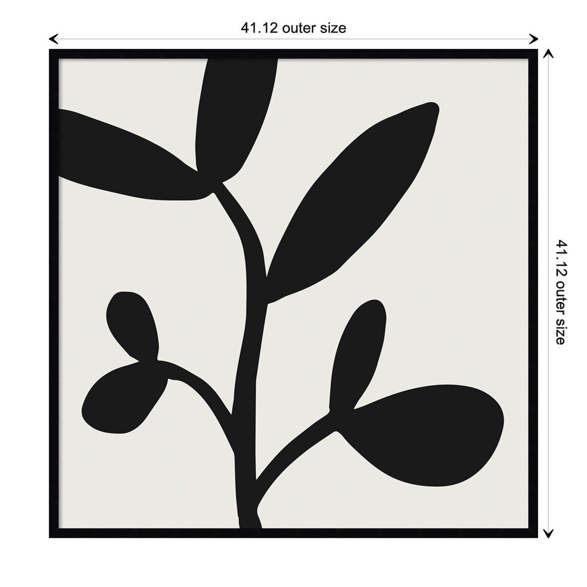 Modern Botanical Neutral Abstract 2 by The Creative Bunch Studio Framed Wall Art Print