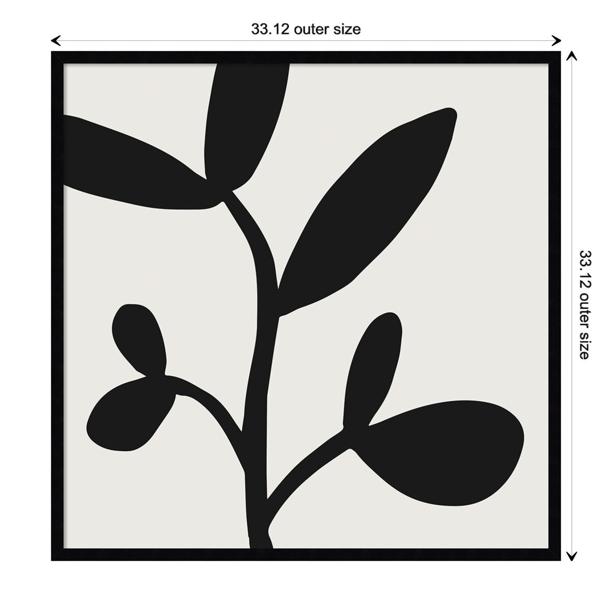Modern Botanical Neutral Abstract 2 by The Creative Bunch Studio Framed Wall Art Print