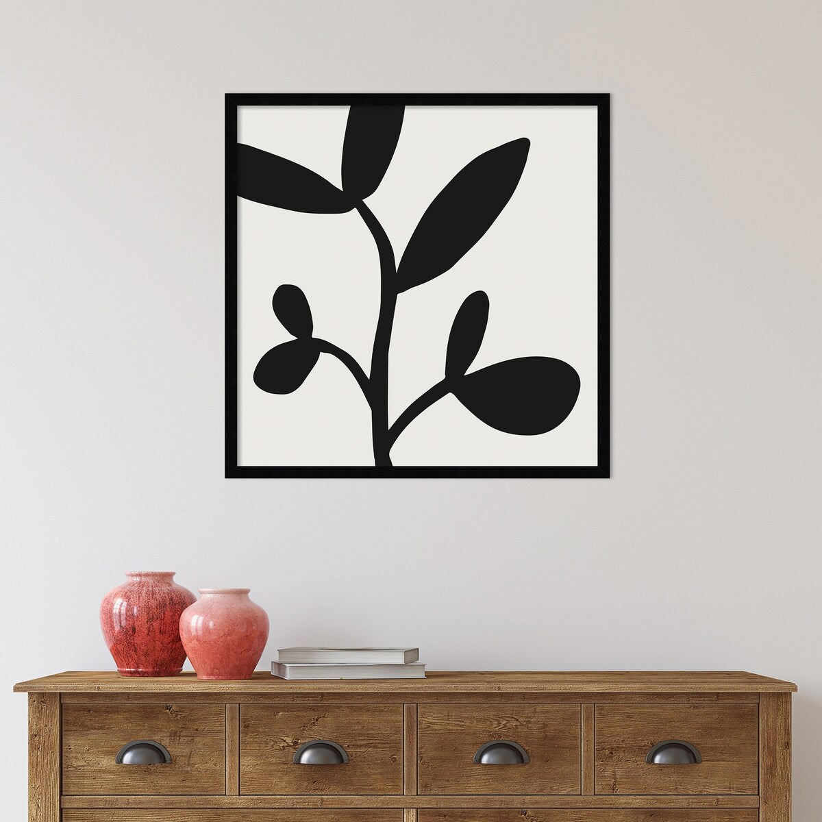 Modern Botanical Neutral Abstract 2 by The Creative Bunch Studio Framed Wall Art Print