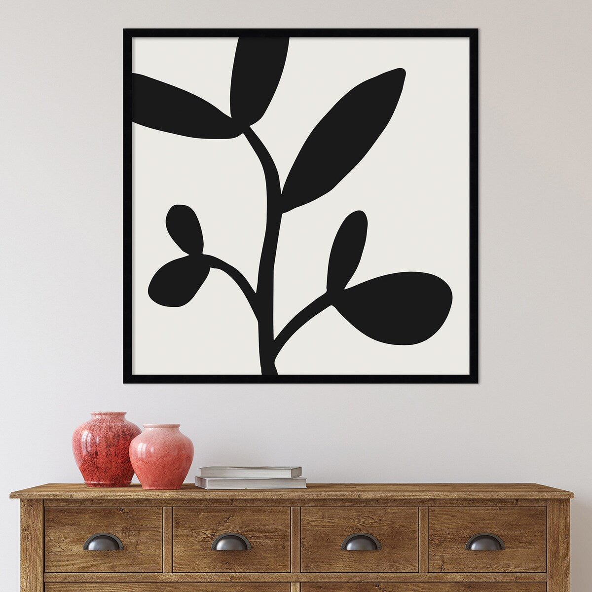 Modern Botanical Neutral Abstract 2 by The Creative Bunch Studio Framed Wall Art Print