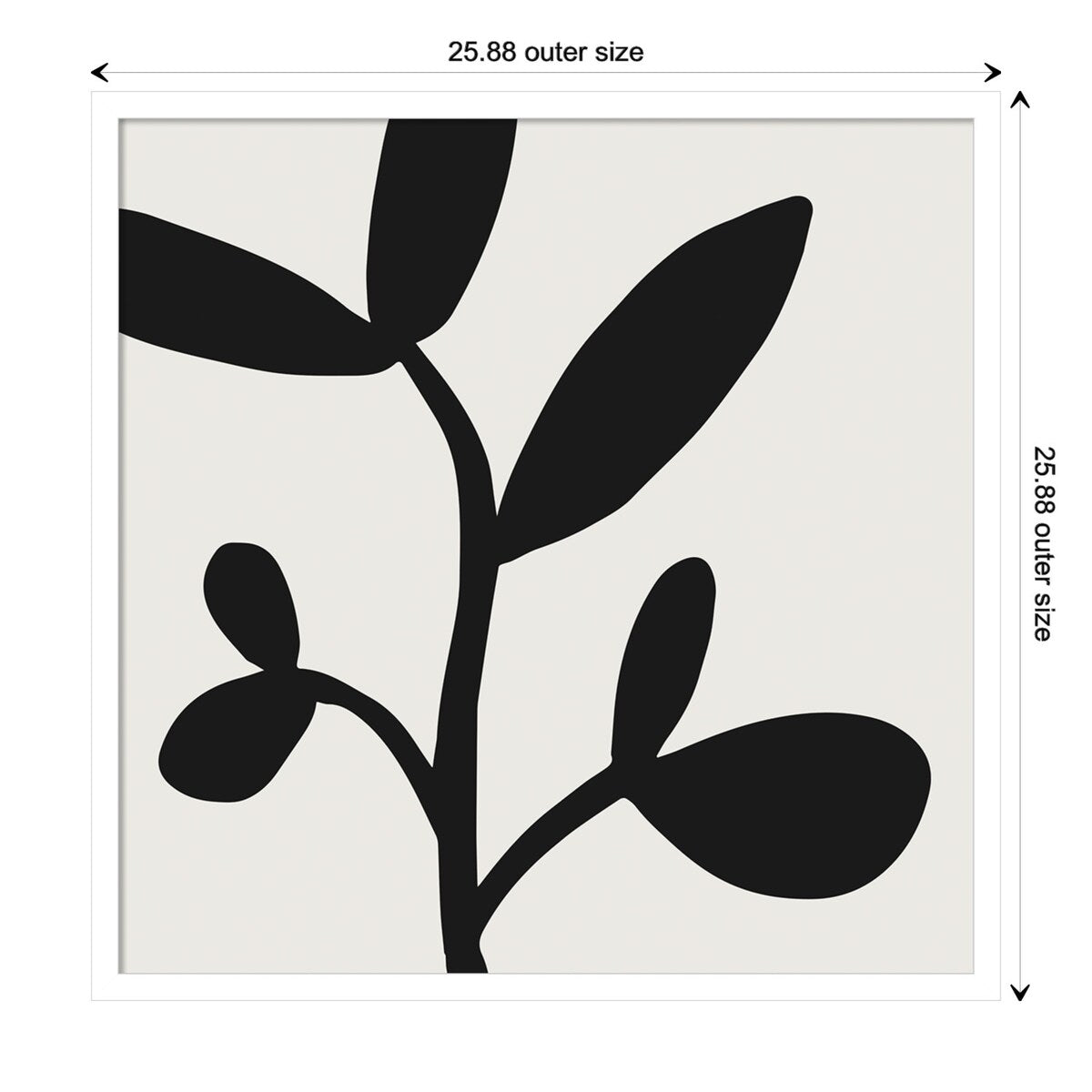 Modern Botanical Neutral Abstract 2 by The Creative Bunch Studio Framed Wall Art Print