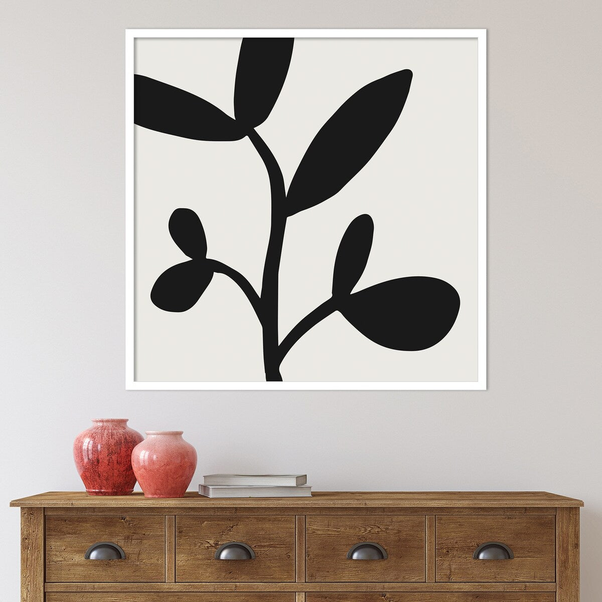 Modern Botanical Neutral Abstract 2 by The Creative Bunch Studio Framed Wall Art Print