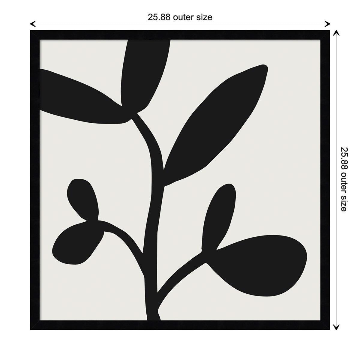 Modern Botanical Neutral Abstract 2 by The Creative Bunch Studio Framed Wall Art Print