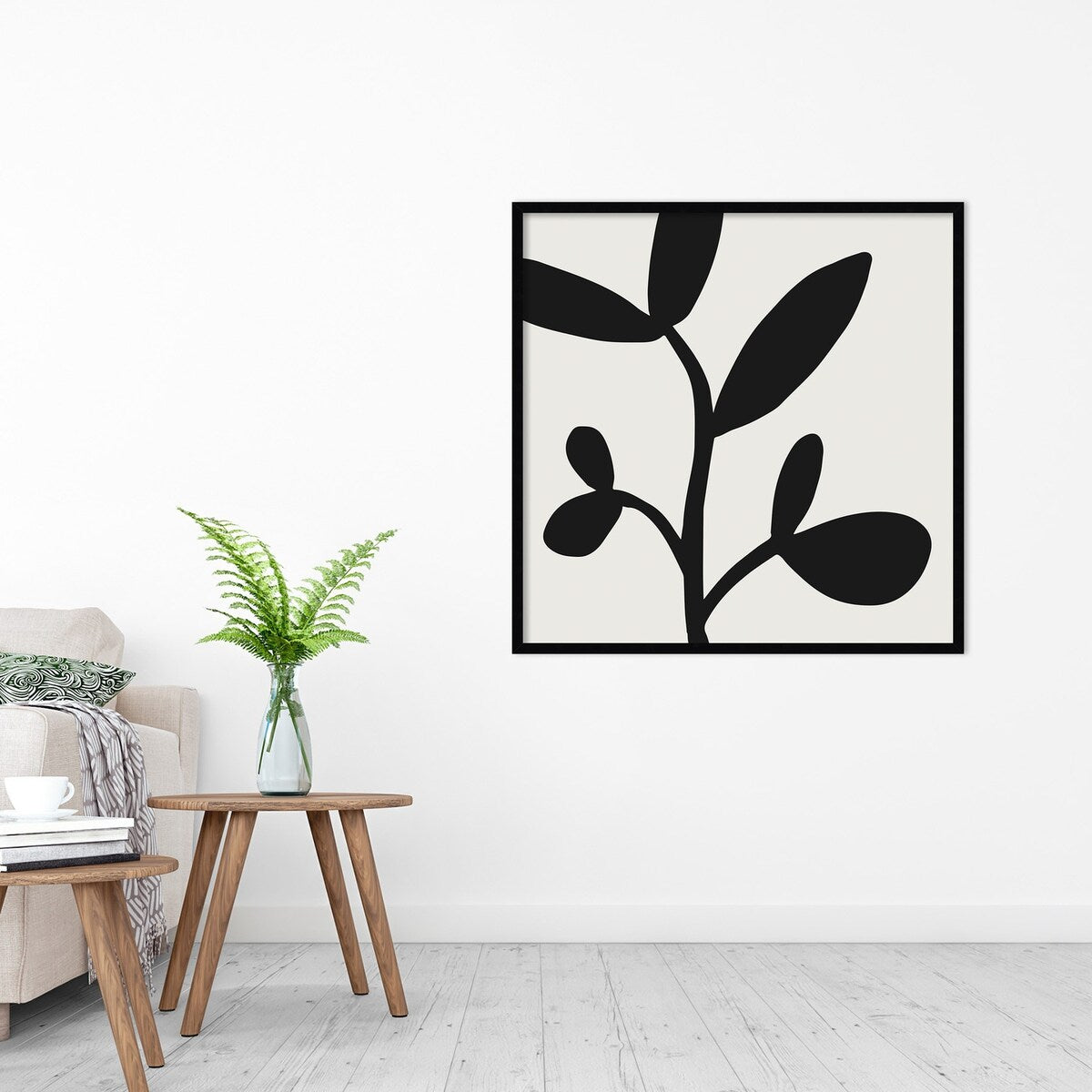 Modern Botanical Neutral Abstract 2 by The Creative Bunch Studio Framed Wall Art Print